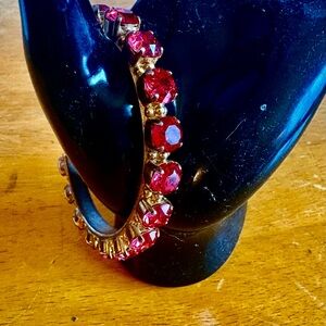 Sorrelli Riveting Romance Red Gold Cuff Bracelet